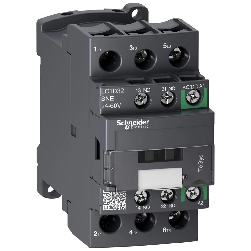 Contactor TeSys D tripolar de 32A 1NA+1NC 24-60VCA/VCC 50/60Hz